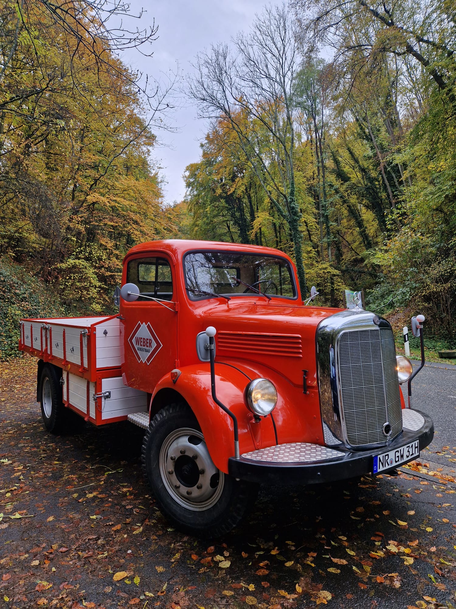 Gerüstbau Weber Weihnachten Truck