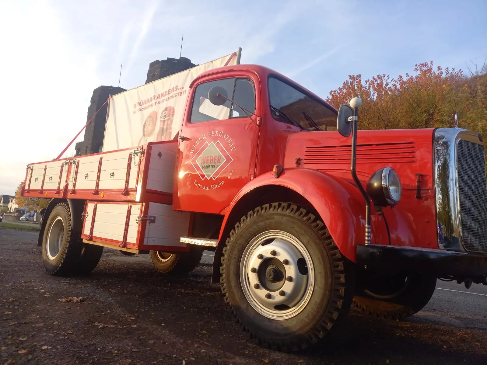 Gerüstbau Weber Weihnachtstruck